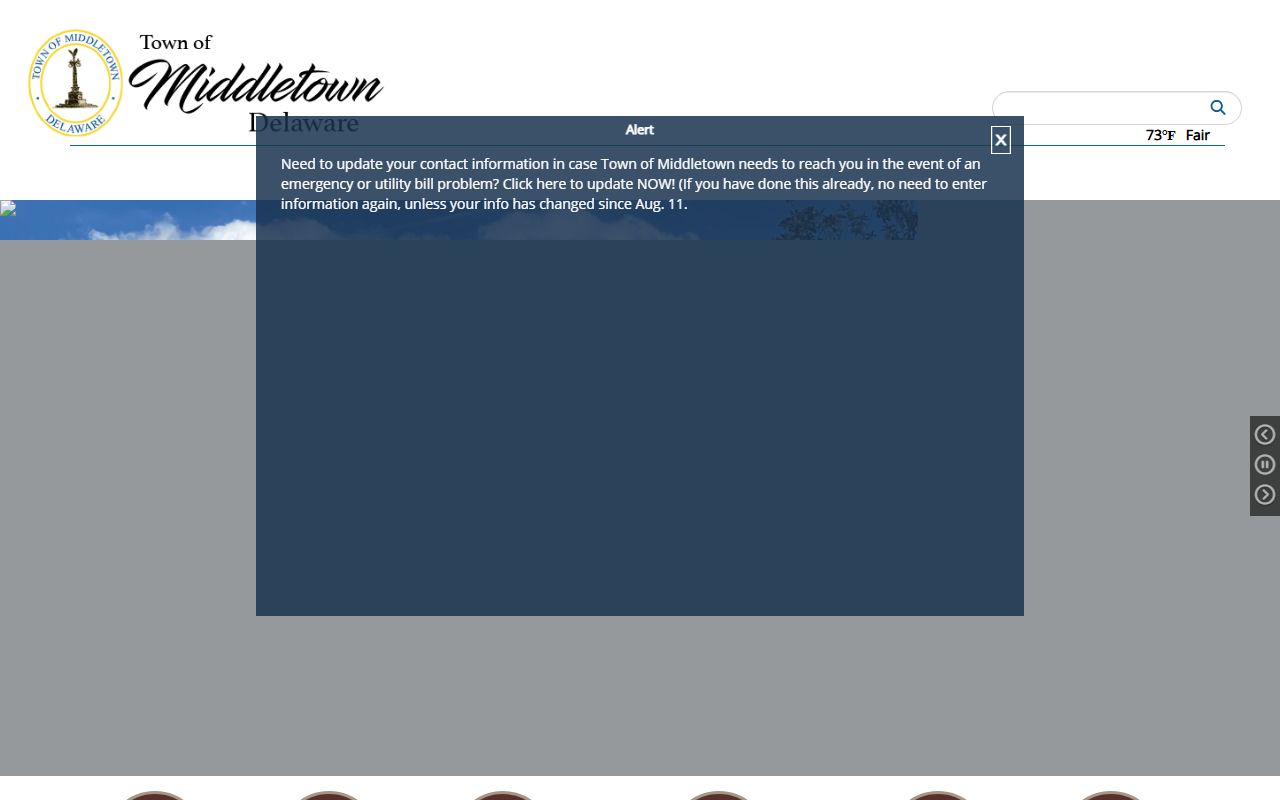 Town of Middletown Delaware official website and services