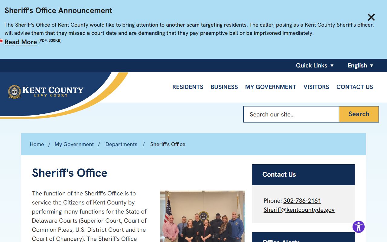 Kent County Sheriff's Office sale schedule and bidder requirements
